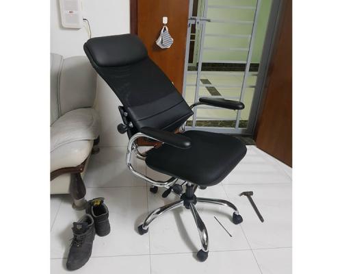 GX207B-M Ghế xoay lưới chân mạ nội thất 190